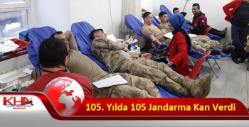 105. Yılda 105 Jandarma Kan Verdi