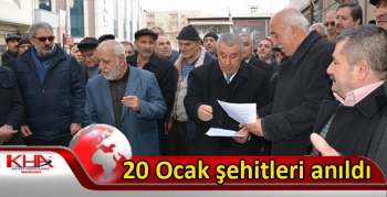 20 Ocak şehitleri anıldı