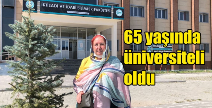 65 yaşında üniversiteli oldu