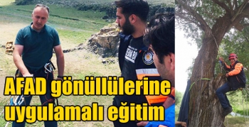 AFAD gönüllülerine uygulamalı eğitim