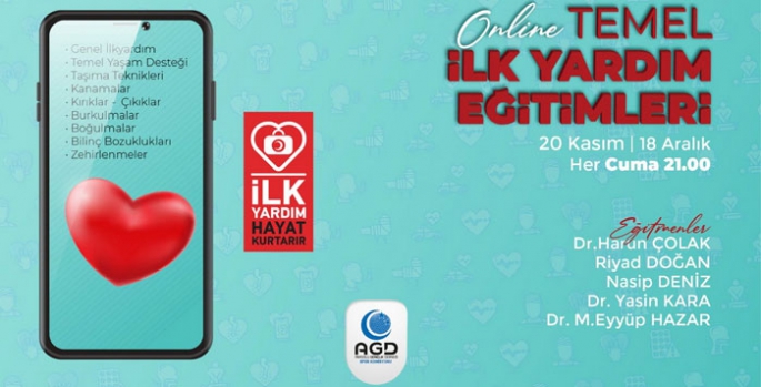 AGD'den online temel ilk yardım eğitimi