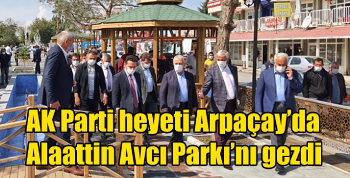 AK Parti heyeti Arpaçay’da Alaattin Avcı Parkı’nı gezdi