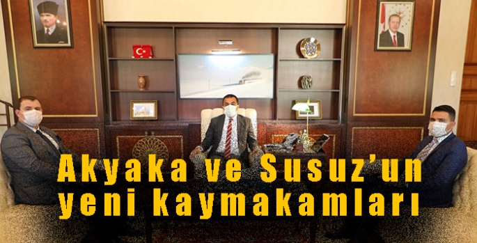 Akyaka ve Susuz’un yeni kaymakamları