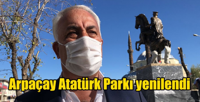 Arpaçay Atatürk Parkı yenilendi