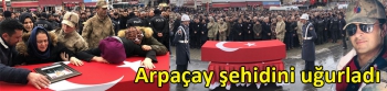 Arpaçay şehidini uğurladı