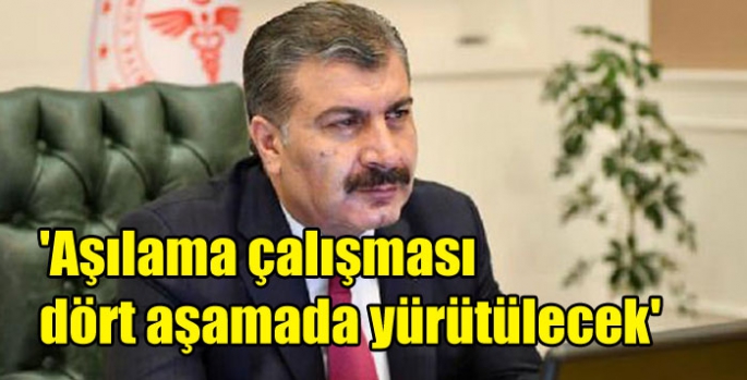 'Aşılama çalışması dört aşamada yürütülecek'