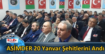 ASİMDER 20 Yanvar Şehitlerini Andı