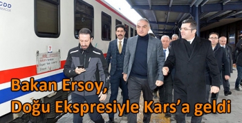 Bakan Ersoy, Doğu Ekspresiyle Kars’a geldi