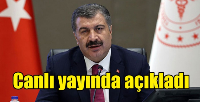 Bakan Koca canlı yayında açıkladı