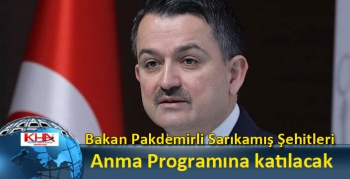 Bakan Pakdemirli Sarıkamış Şehitlerini Anma Programına katılacak