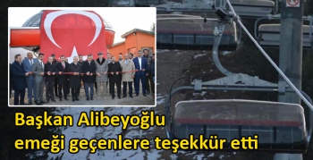 Başkan Alibeyoğlu emeği geçenlere teşekkür etti