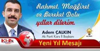 Başkan Çalkın’ın yeni yıl mesajı