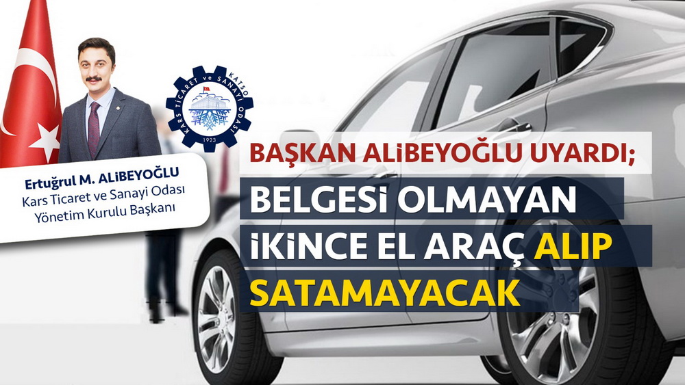 Belgesi Olmayan İkinci El Araç Alım Satımı Yapamayacak