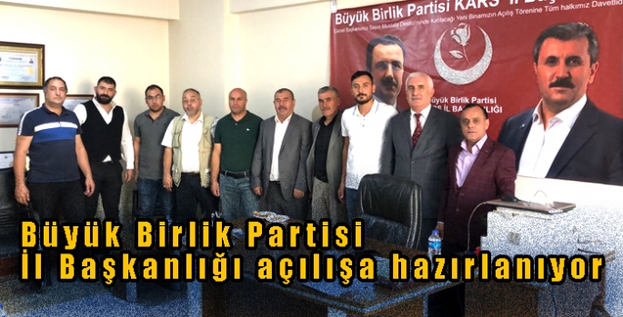 Büyük Birlik Partisi İl Başkanlığı açılışa hazırlanıyor