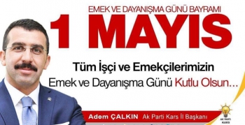 Çalkın’ın 1 Mayıs Mesajı