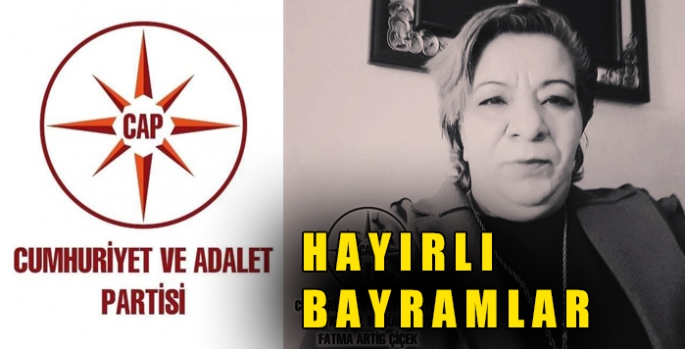 CAP Kars İl Başkanı Fatma Artiğçiçek’in kurban bayramı mesajı