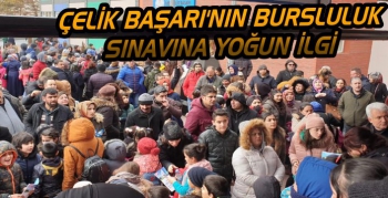 Çelik Başarı Koleji’nin bursluluk sınavına yoğun ilgi