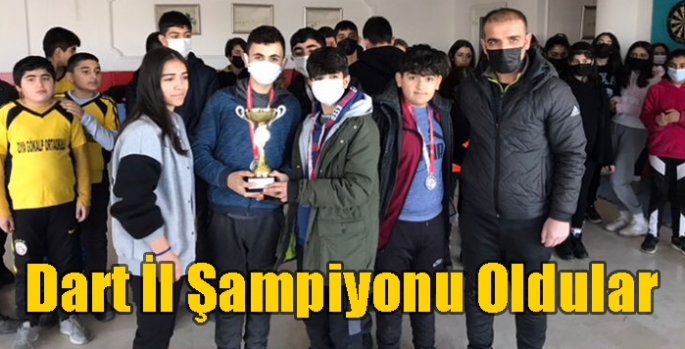 Cevriye Tatış Ortaokulu Yıldız Kızlar Dart İl Şampiyonu Oldu