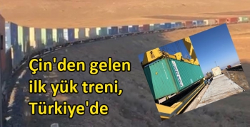 Çin'den gelen ilk yük treni, Türkiye'de