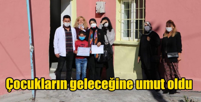 Çocukların geleceğine umut oldu