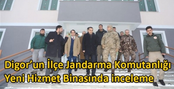 Digor’un İlçe Jandarma Komutanlığı Yeni Hizmet Binasında inceleme