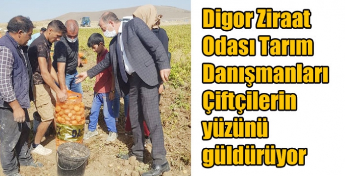 Digor Ziraat Odası Tarım Danışmanları Çiftçilerin yüzünü güldürüyor