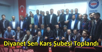 Diyanet Sen Kars Şubesi Toplandı