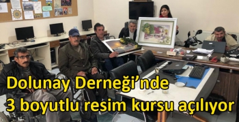 Dolunay Derneği’nde 3 boyutlu resim kursu açılıyor