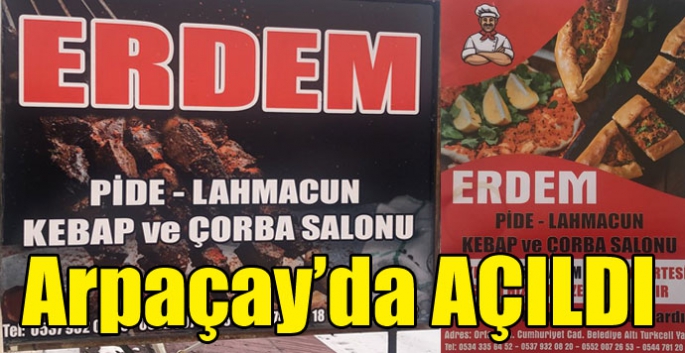 Erdem Pide Lahmacun Arpaçay’da açıldı