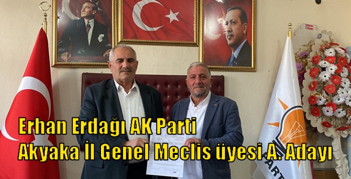 Erhan Erdağı AK Parti Akyaka İl Genel Meclis üyesi A. Adayı