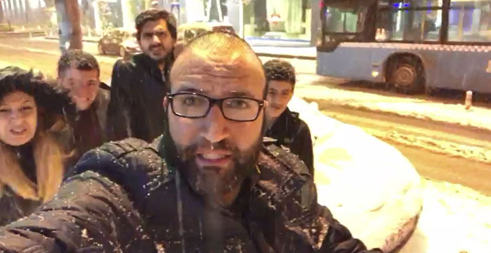 Erzurum’a kar yağar