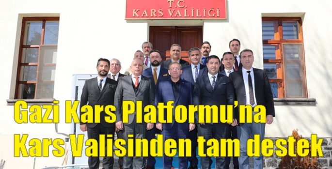 Gazi Kars Platformu’na Kars Valisinden tam destek