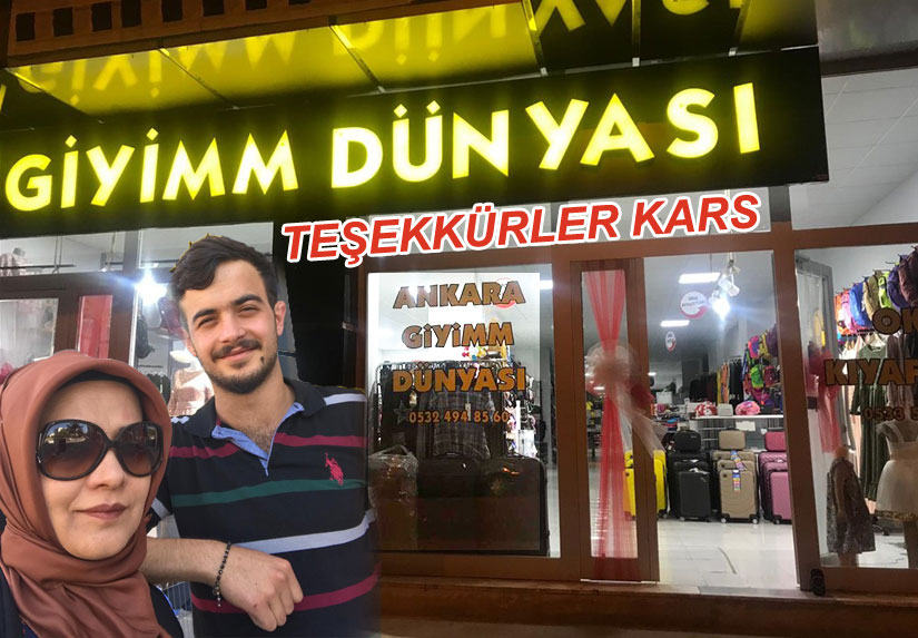 Giyimm Dünyası Kars Halkına Teşekkür eder