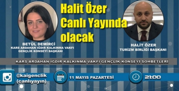 Halit Özer, KAI Gençlik Vakfı İnstegram hesabında Gençlik Vakfı Betül Demirci’nin konuğu olacak