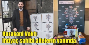 Harakani Vakfı ihtiyaç sahibi ailelerin yanında