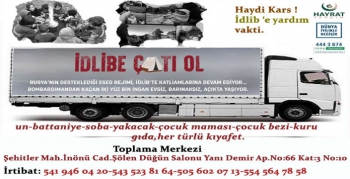 Haydi Kars! İdlib’e yardım vakti