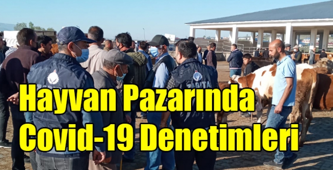 Hayvan Pazarında Covid-19 Denetimleri