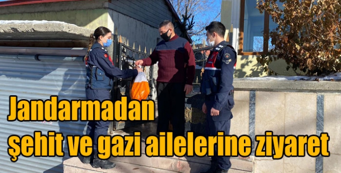 Jandarmadan şehit ve gazi ailelerine ziyaret