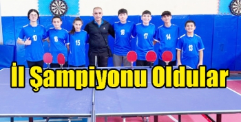 Cevriye Tatış Ortaokulu Yıldız Erkekler Masa Tenisinde İl Şampiyonu Oldu