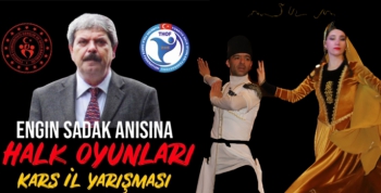 Mimar Engin Sadak anısına Halk Oyunları Kars İl Yarışması yapıldı