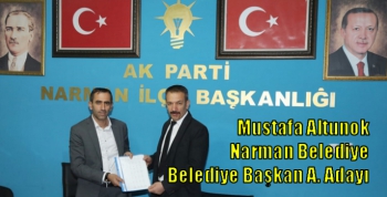 Mustafa Altunok Ak Parti Narman Belediye Başkan Aday Adayı