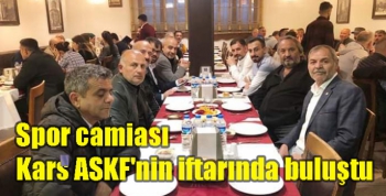 Spor camiası Kars ASKF'nin iftarında buluştu