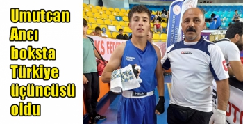 Umutcan Ancı boksta Türkiye üçüncüsü oldu