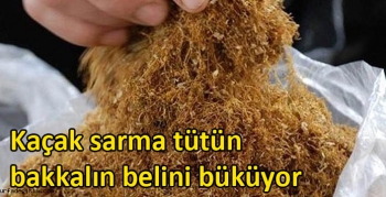 Kaçak sarma tütün bakkalın belini büküyor