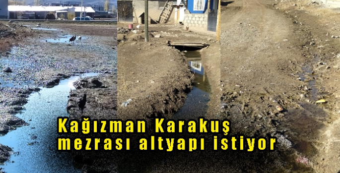 Kağızman Karakuş mezrası altyapı istiyor