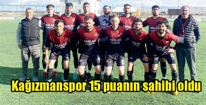 Kağızmanspor 15 puanın sahibi oldu