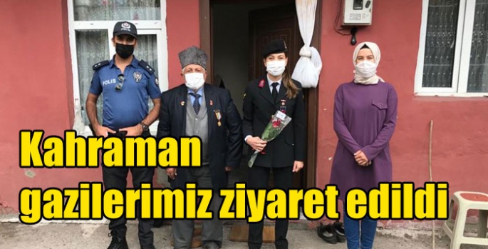 Kahraman gazilerimiz ziyaret edildi