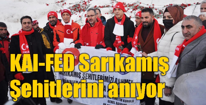 KAI-FED Sarıkamış Şehitlerini anıyor