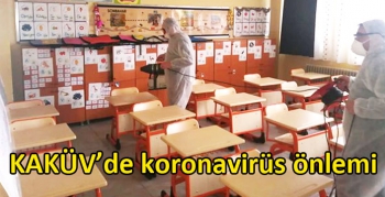 KAKÜV’de koronavirüs önlemi