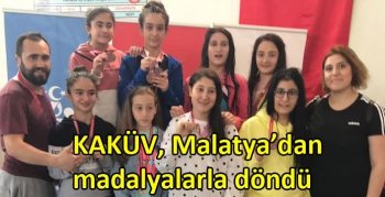 KAKÜV, Malatya’dan madalyalarla döndü